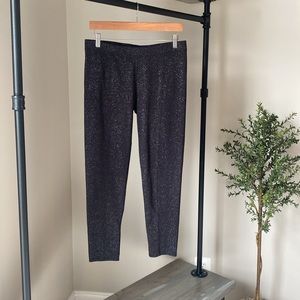 Aerie black sparkle leggings, size Large
